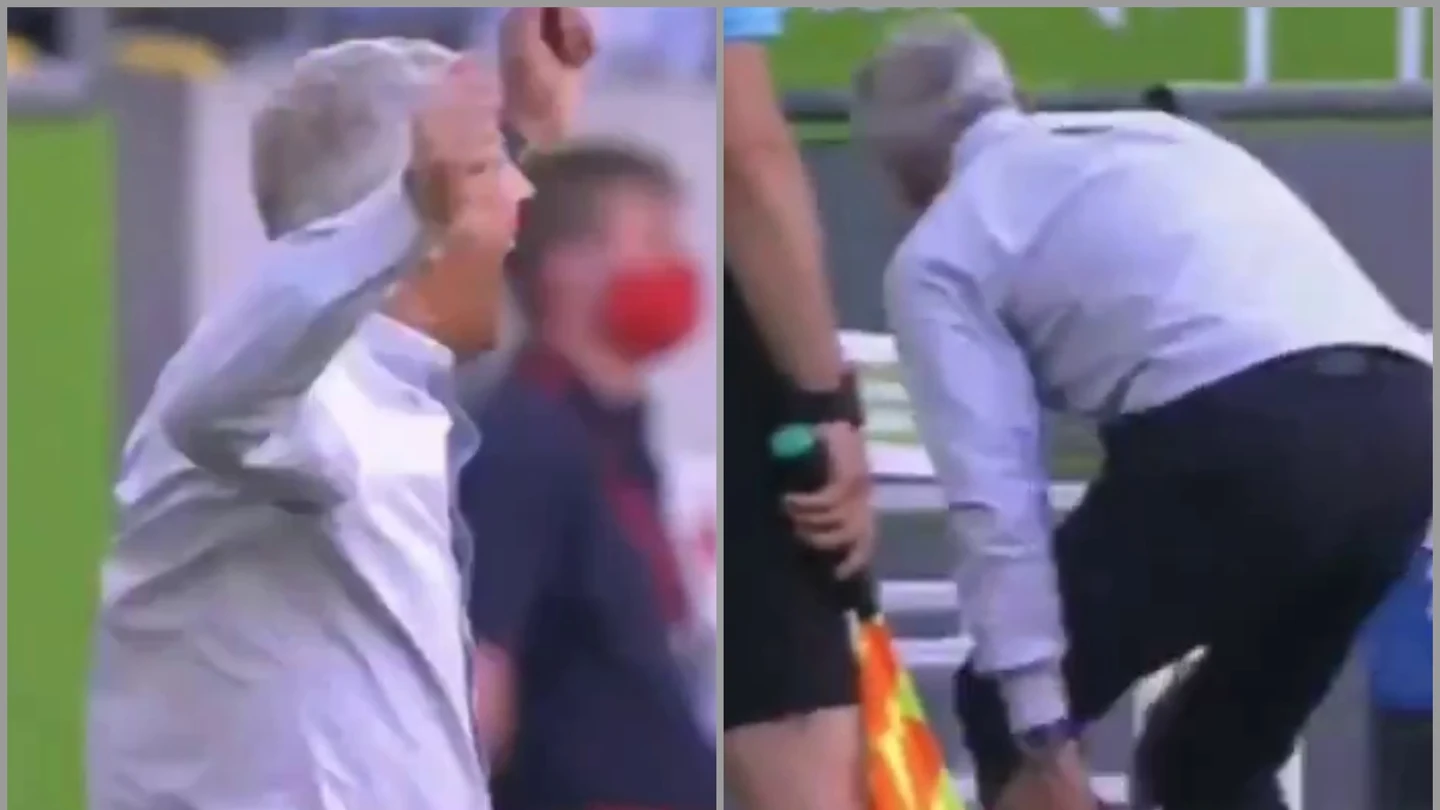 Favre se lesiona celebrando un gol Favre se lesiona celebrando un gol
