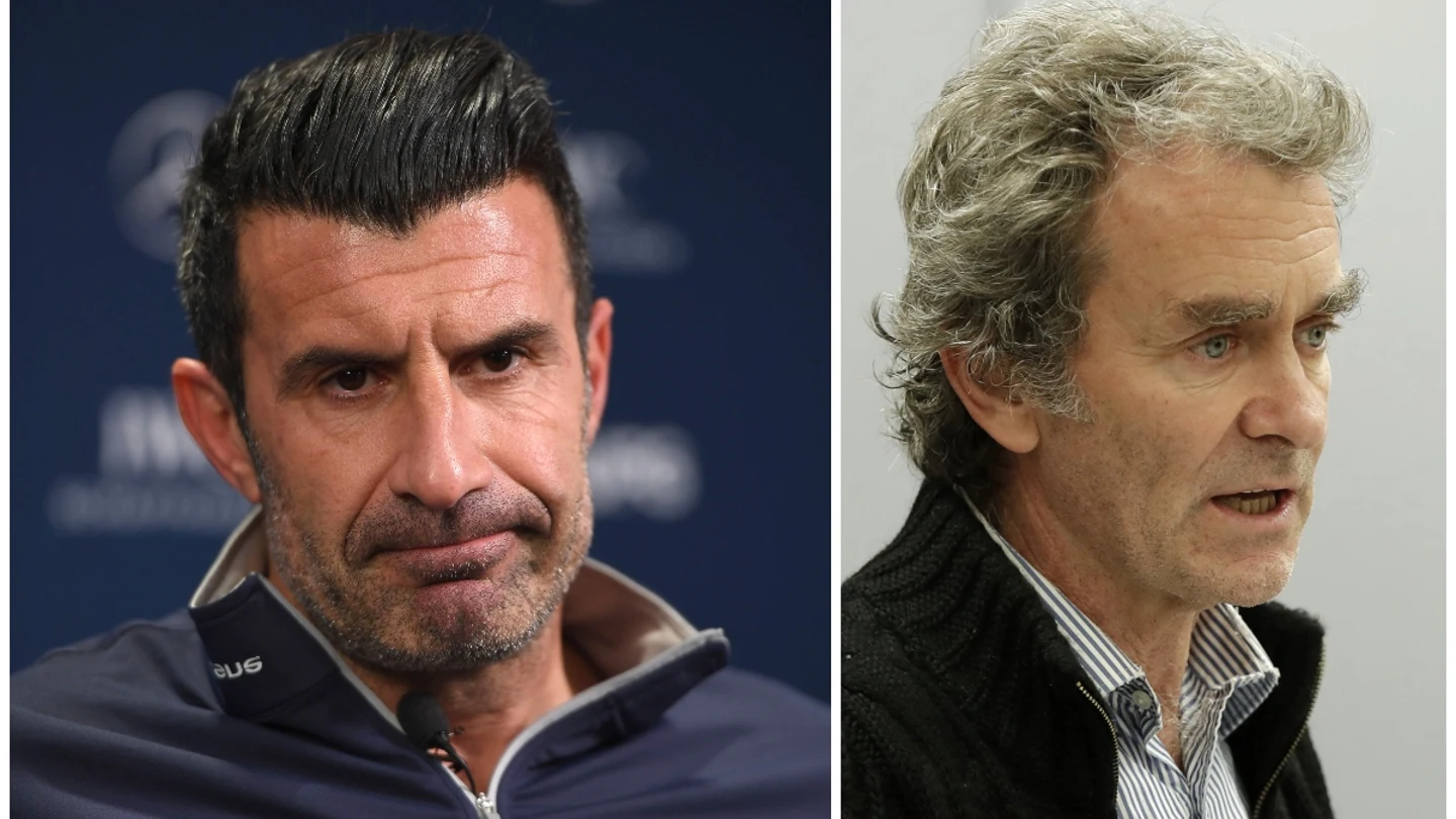 Luis Figo y Fernando Simón Luis Figo y Fernando Simón