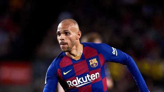 Martin Braithwaite, en un partido con el Barcelona Martin Braithwaite, en un partido con el Barcelona