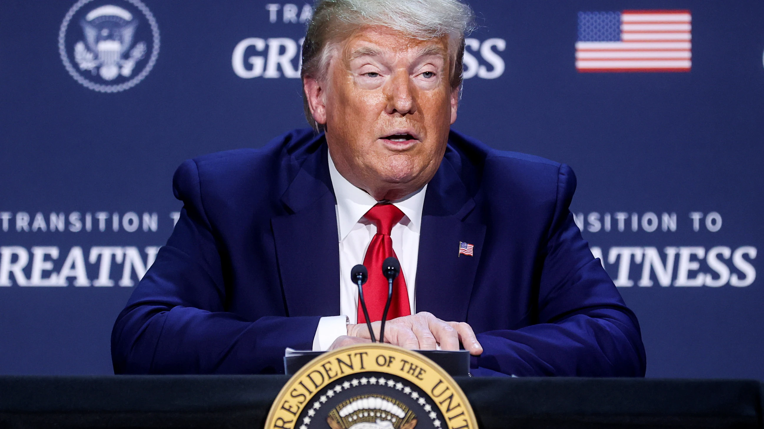 El presidente de los Estados Unidos, Donald Trump El presidente de los Estados Unidos, Donald Trump