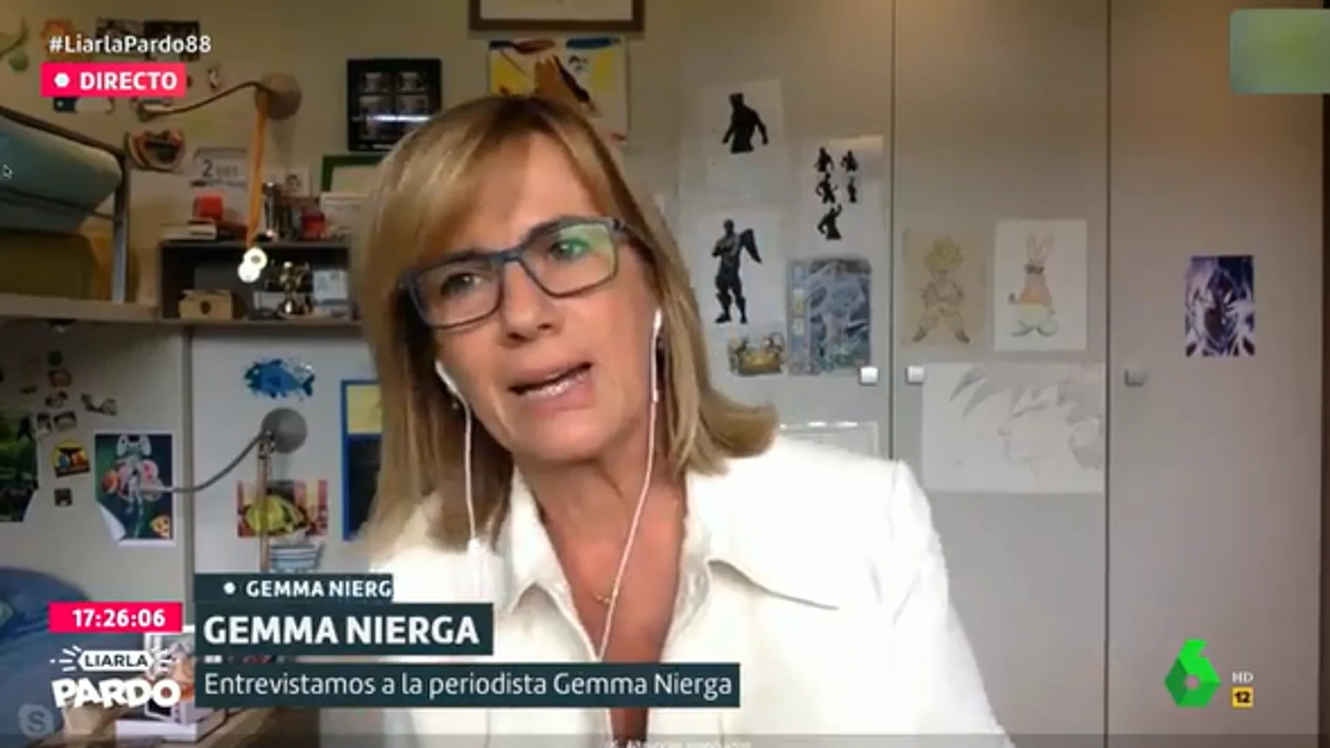 La periodista Gemma Nierga, en Liarla Pardo