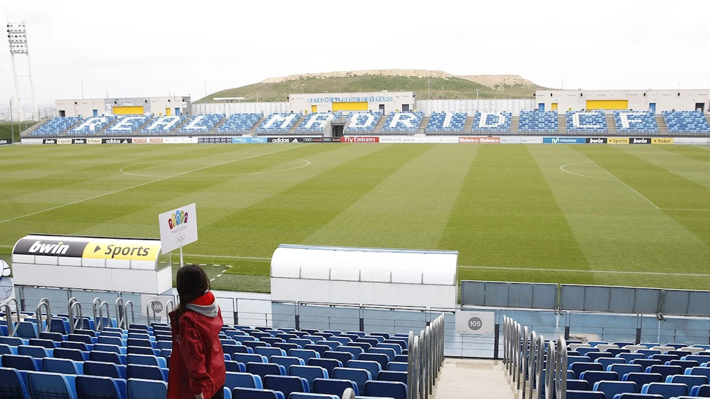 Vista de las instalaciones del estadio Alfredo Di Stéfano, en la ciudad deportiva del Real Madrid Vista de las instalaciones del estadio Alfredo Di Stéfano, en la ciudad deportiva del Real Madrid