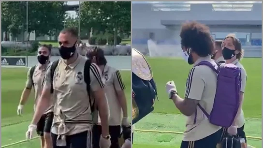 El Real Madrid llega al Alfredo di Stefano El Real Madrid llega al Alfredo di Stefano