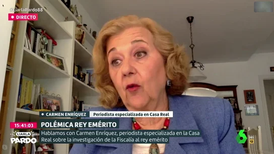Carmen Enríquez, sobre la renuncia del rey Felipe VI a la herencia de Juan Carlos I: "Cortó de raíz la vinculación con negocios poco claros" Carmen Enríquez, sobre la renuncia del rey Felipe VI a la herencia de Juan Carlos I: "Cortó de raíz la vinculación con negocios poco claros"