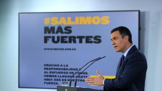 Pedro S&aacute;nchez en rueda de prensa