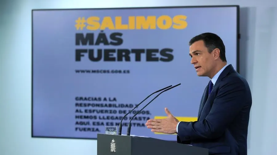 Pedro Sánchez en rueda de prensa