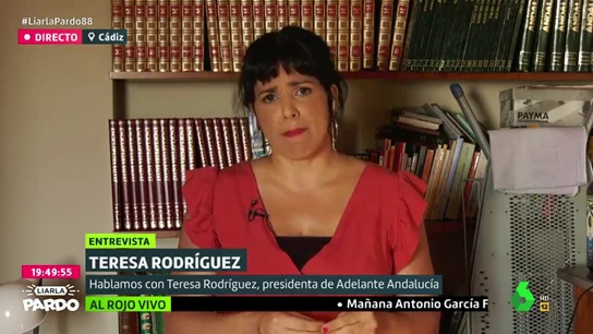 Teresa Rodríguez, sobre Vox: "Son herederos y nostálgicos del franquismo y de una dictadura asesina y criminal" Teresa Rodríguez, sobre Vox: "Son herederos y nostálgicos del franquismo y de una dictadura asesina y criminal"