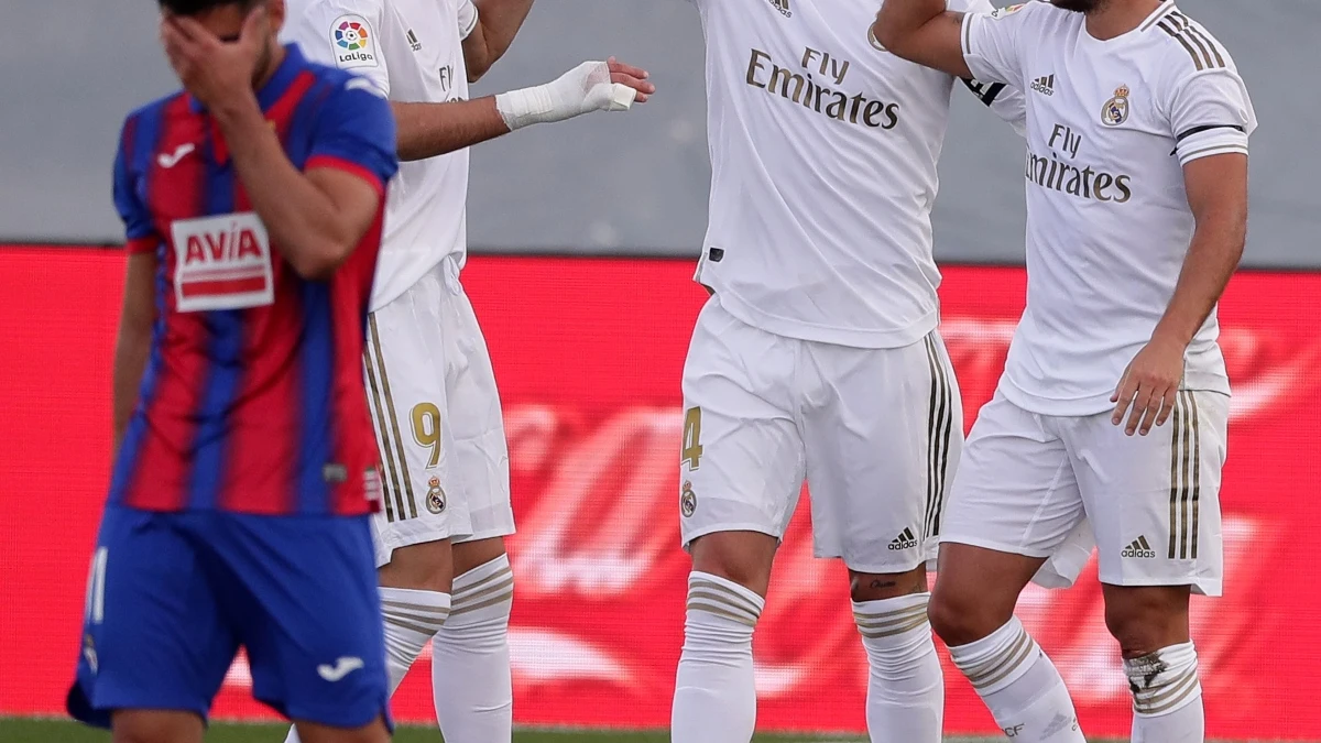 Ramos, Hazard y Benzema celebran un gol