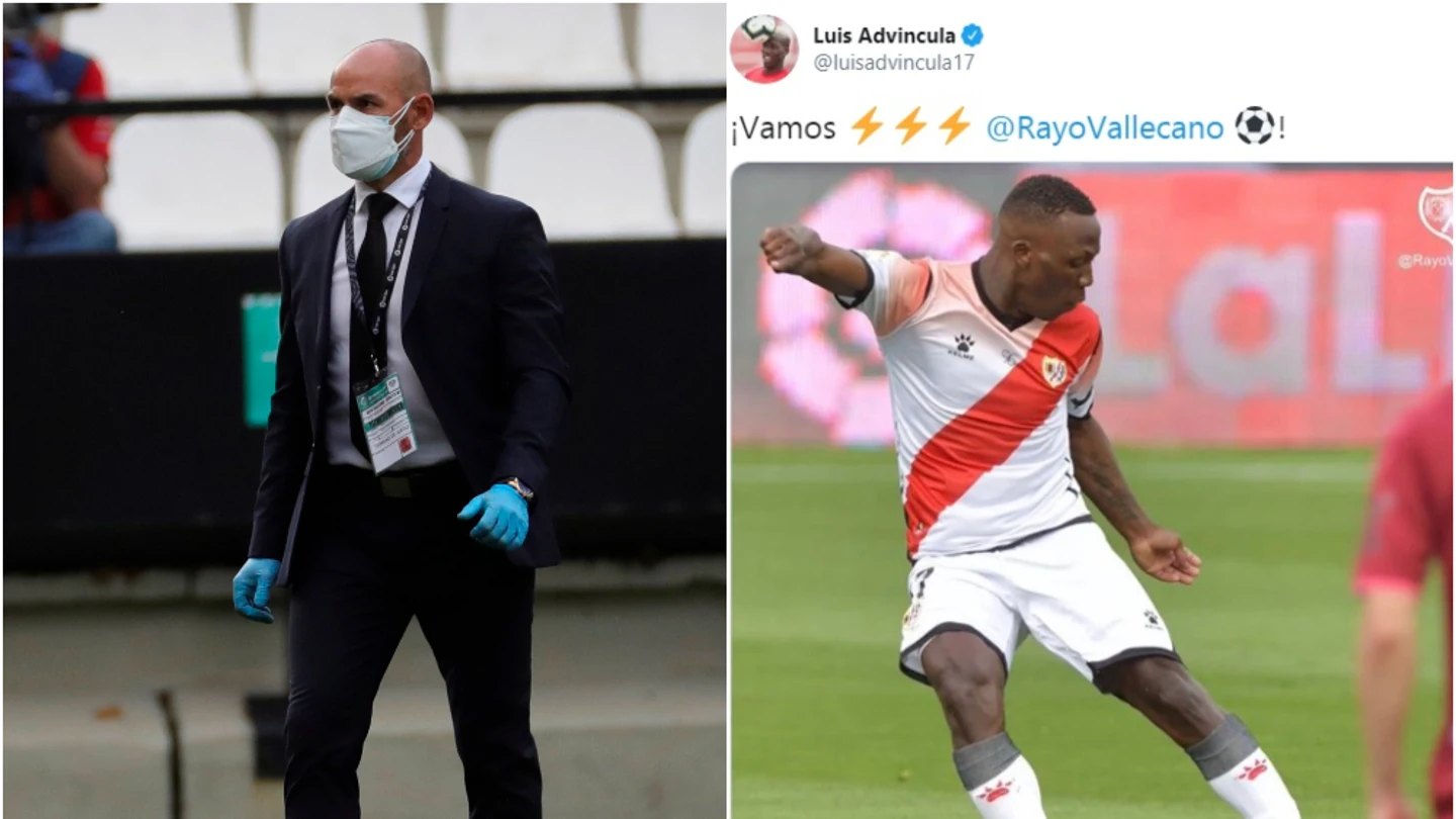 Paco Jémez y Luis Advíncula Paco Jémez y Luis Advíncula