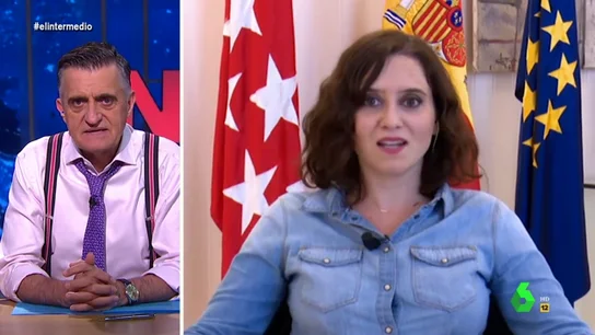 Wyoming alucina al escuchar a Ayuso decir que el jefe de su consejero de Madrid es Iglesias: "¡Pero qué morro, si lo eligió ella!" Wyoming alucina al escuchar a Ayuso decir que el jefe de su consejero de Madrid es Iglesias: "¡Pero qué morro, si lo eligió ella!"