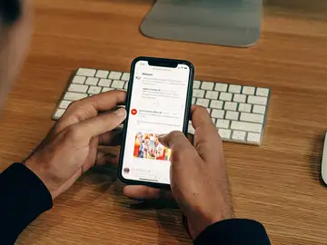 Twitter en un iPhone Twitter en un iPhone