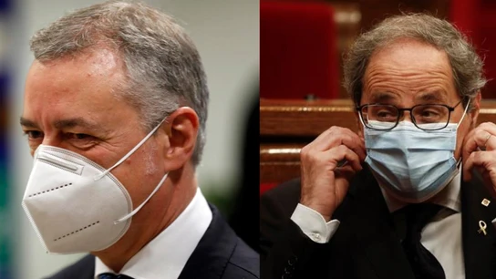 El lehendakari vasco, Iñigo Urkullu, y el president catalán, Quim Torra El lehendakari vasco, Iñigo Urkullu, y el president catalán, Quim Torra