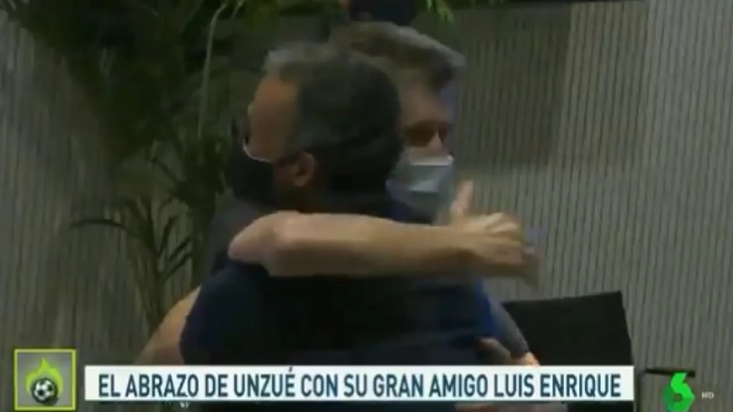 Luis Enrique y Juan Carlos Unzué. Luis Enrique y Juan Carlos Unzué.