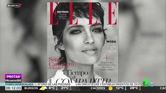 La espectacular portada solidaria de Sara Carbonero luciendo el pelo corto La espectacular portada solidaria de Sara Carbonero luciendo el pelo corto