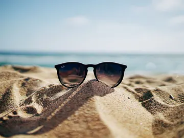 Gafas en la playa Gafas en la playa