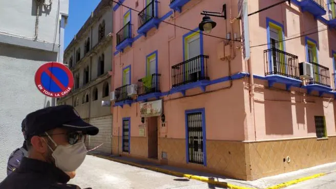 Hostal de Algeciras en el que se han detectado los tres casos de coronavirus