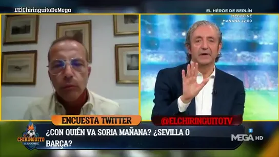 Cristóbal Soria explota y abandona 'El Chiringuito' en directo Cristóbal Soria explota y abandona 'El Chiringuito' en directo