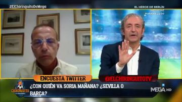 Cristóbal Soria explota y abandona 'El Chiringuito' en directo