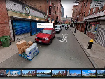 Street View con capa de datos de Google Maps Street View con capa de datos de Google Maps