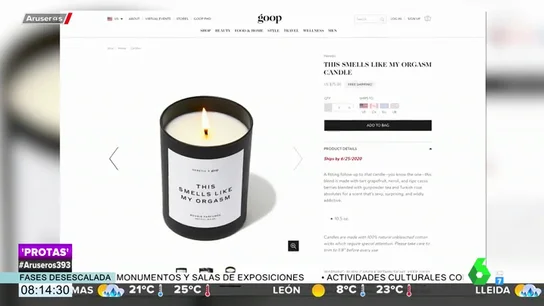 La última excentricidad de Gwyneth Paltrow: lanza la vela que huele a sus orgasmos La última excentricidad de Gwyneth Paltrow: lanza la vela que huele a sus orgasmos