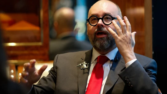 El escritor español Carlos Ruíz Zafón en Buenos Aires en 2017 Carlos Ruíz Zafón