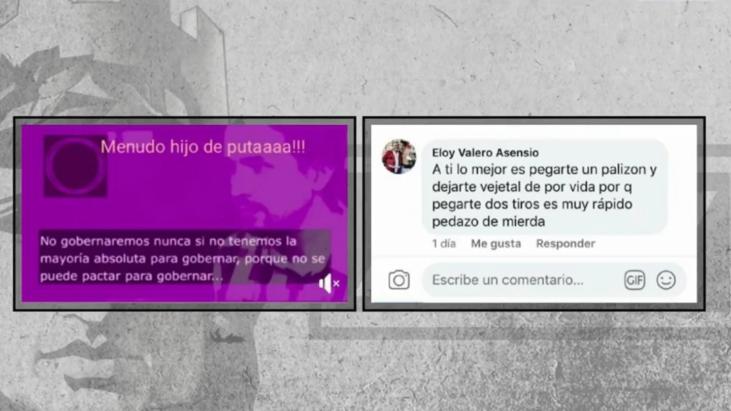 Captura de los insultos a Pablo Iglesias Captura de los insultos a Pablo Iglesias