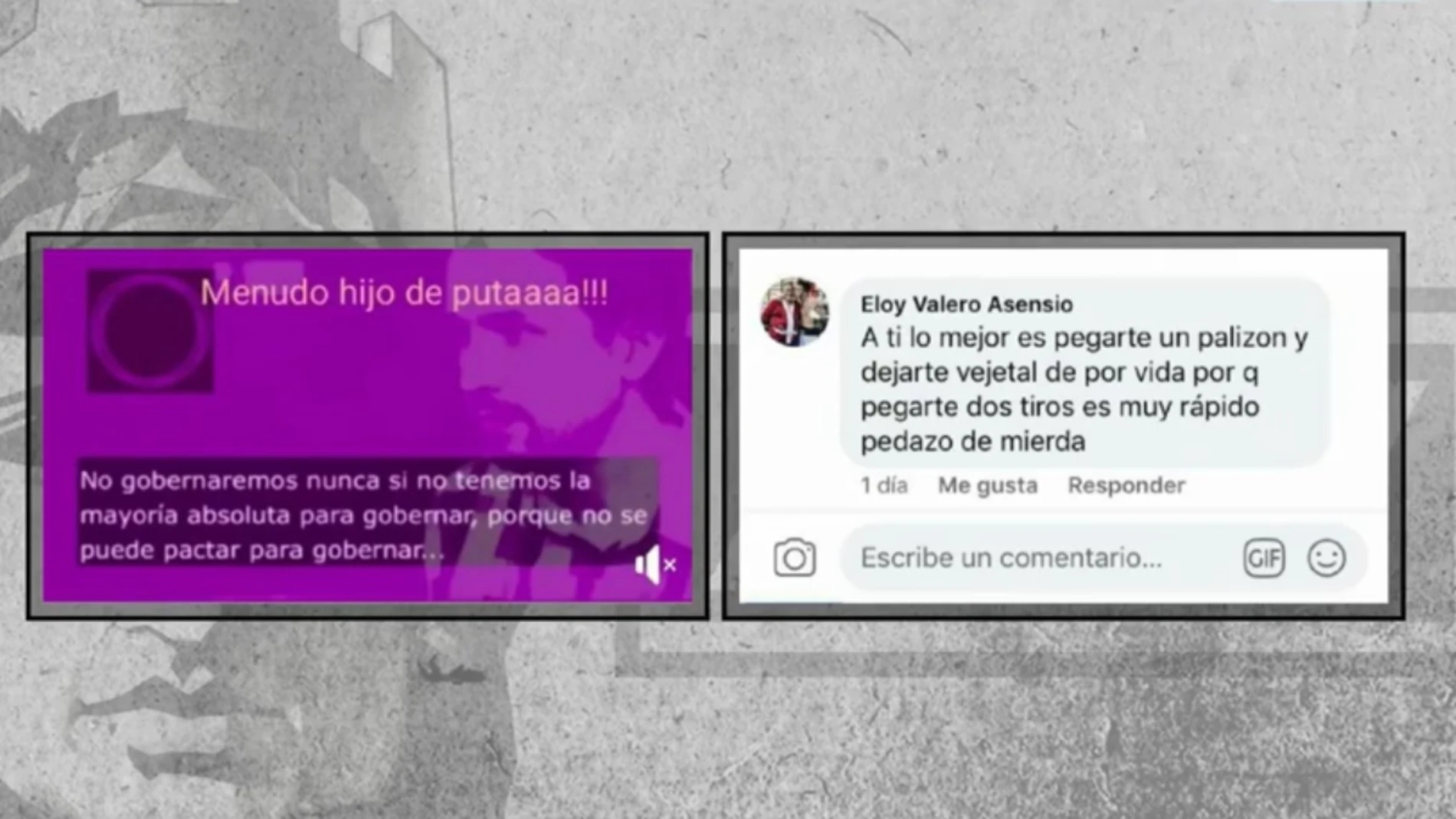 Captura de los insultos a Pablo Iglesias