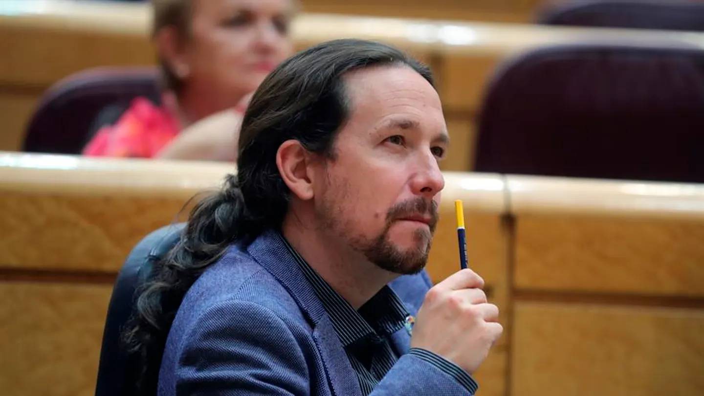 El vicepresidente segundo del Gobierno, Pablo Iglesias, en el Senado. El vicepresidente segundo del Gobierno, Pablo Iglesias, en el Senado.