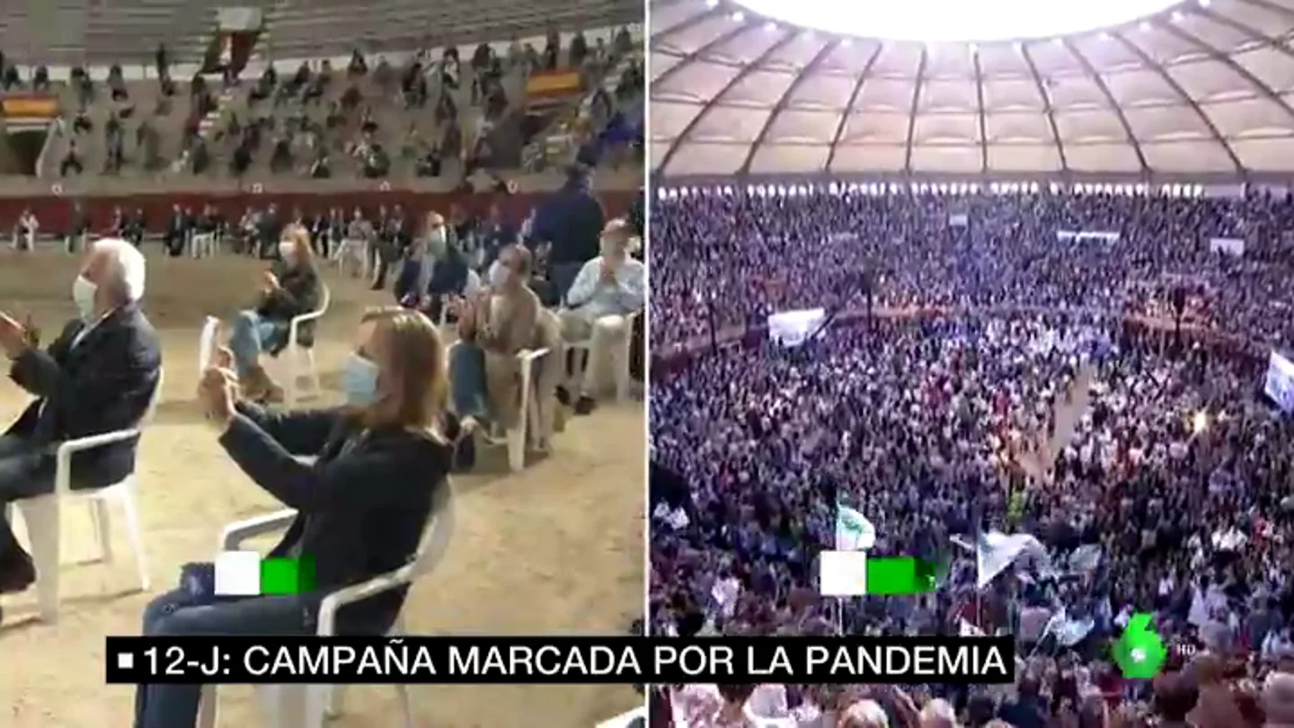 Una carrera electoral diferente: así han cambiado mítines y actos por la pandemia de coronavirus Una carrera electoral diferente: así han cambiado mítines y actos por la pandemia de coronavirus