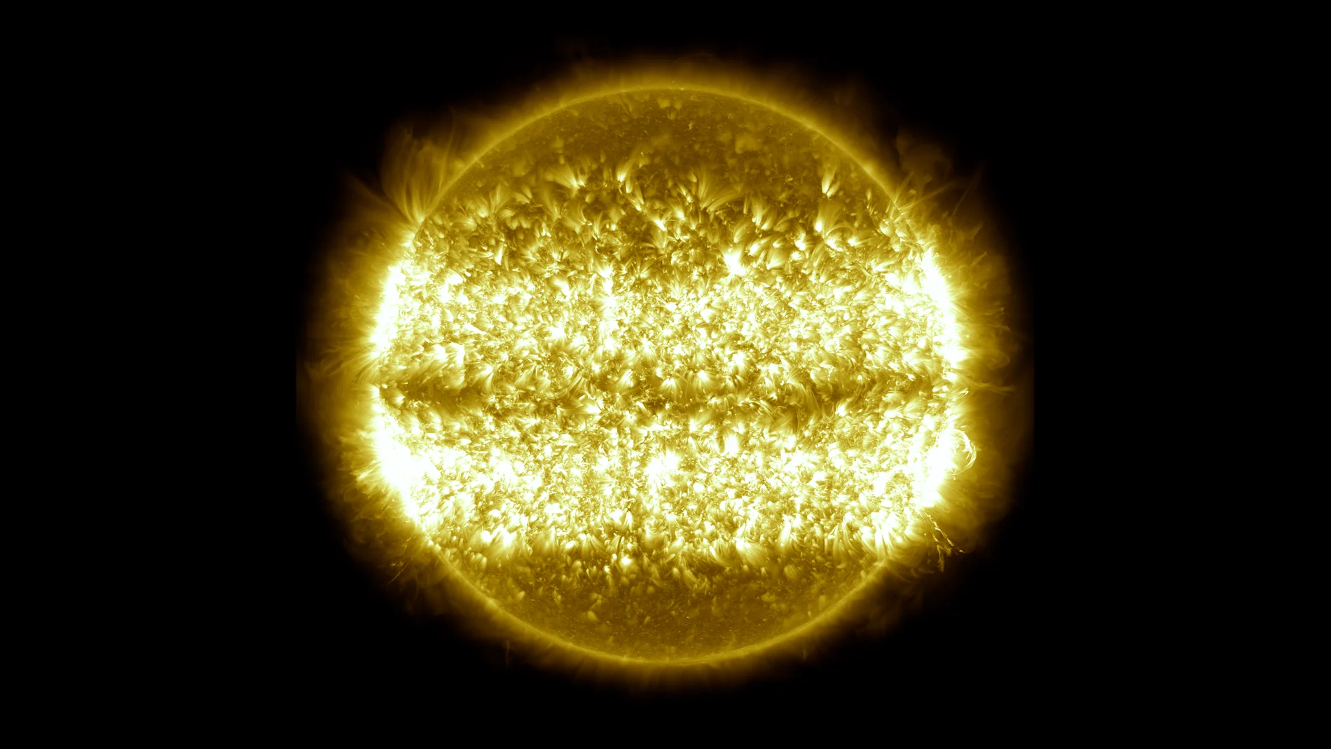 Imagen de los diez años de evolución del Sol