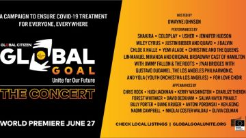 El cartel del concierto Global Goal: Unite for Our Future