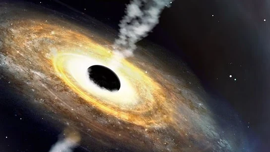 Ilustración de la imagen de un cuásar Ilustración de la imagen de un cuásar