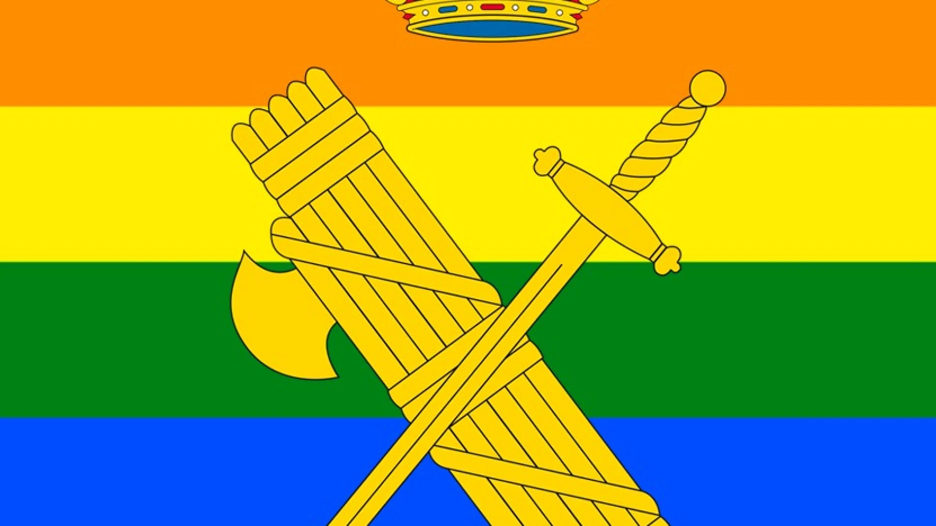 La imagen de la Guardia Civil para celebrar el Día del Orgullo 2020