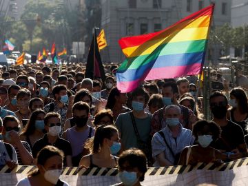 Movilización LGTBIQ en Barcelona Movilización LGTBIQ en Barcelona