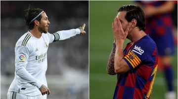 Sergio Ramos y Leo Messi