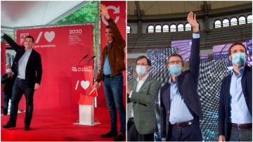 Actos de campaña del PSOE y el PP en Galicia por las elecciones