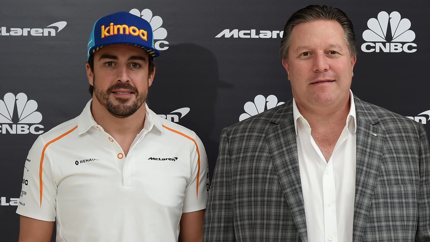 Fernando Alonso y Zak Brown Fernando Alonso y Zak Brown