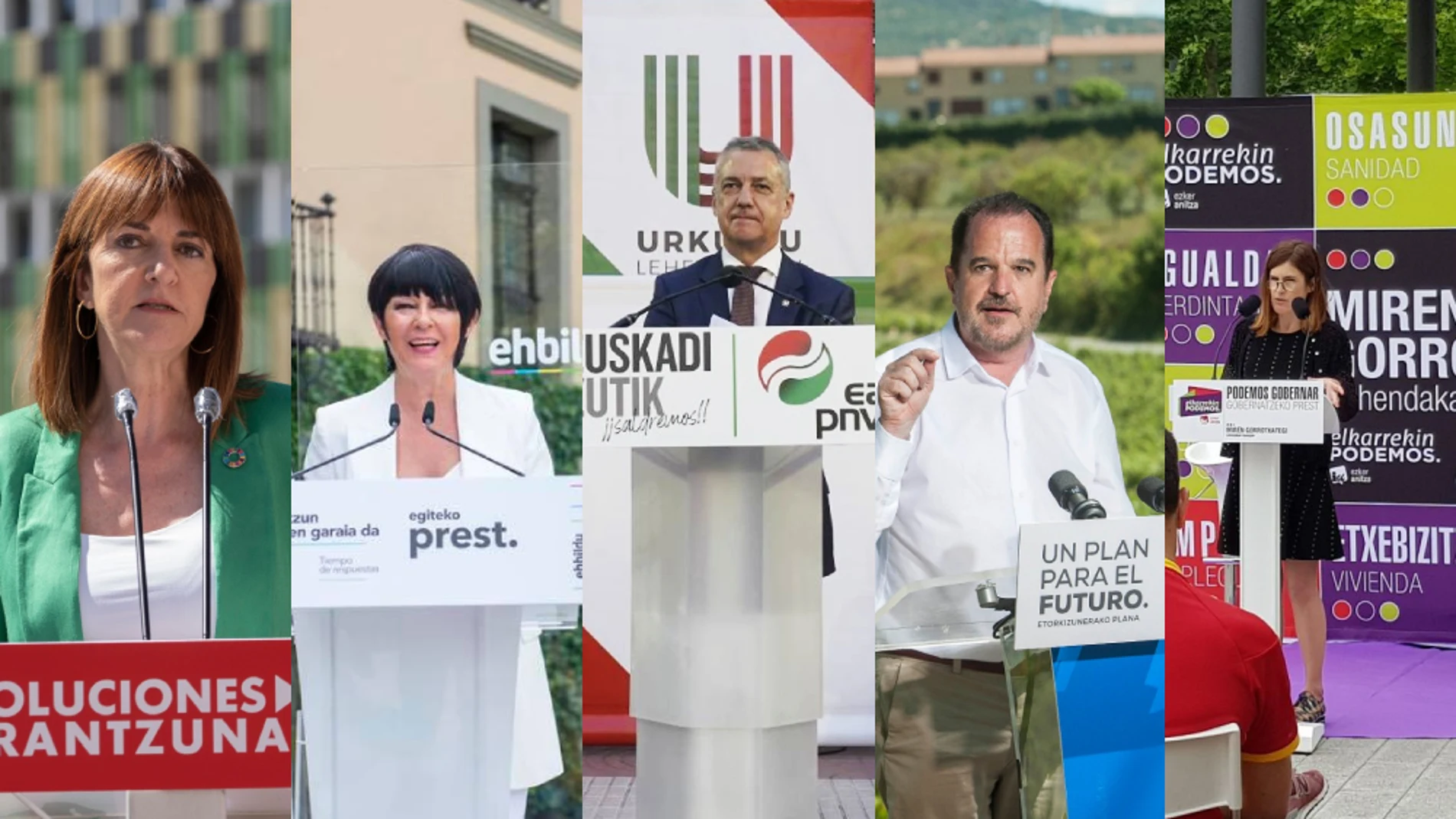 Conoce a los partidos políticos que se presentan a las elecciones vascas 2020