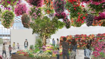 Jardín virtual en Tokio
