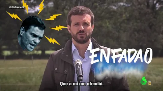 La indignación de Pablo Casado con Pedro Sánchez a ritmo de hit La indignación de Pablo Casado con Pedro Sánchez a ritmo de hit