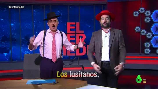 La divertida "muestra de arte español" de Wyoming y Dani Mateo para que los portugueses "nos visiten en masa" La divertida "muestra de arte español" de Wyoming y Dani Mateo para que los portugueses "nos visiten en masa"