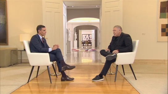 Pedro Sánchez y Antonio García Ferreras en Al Rojo Vivo Pedro Sánchez y Antonio García Ferreras en Al Rojo Vivo