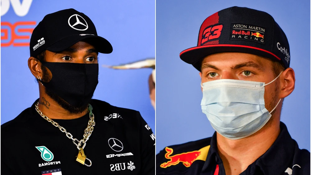 Lewis Hamilton y Max Verstappen