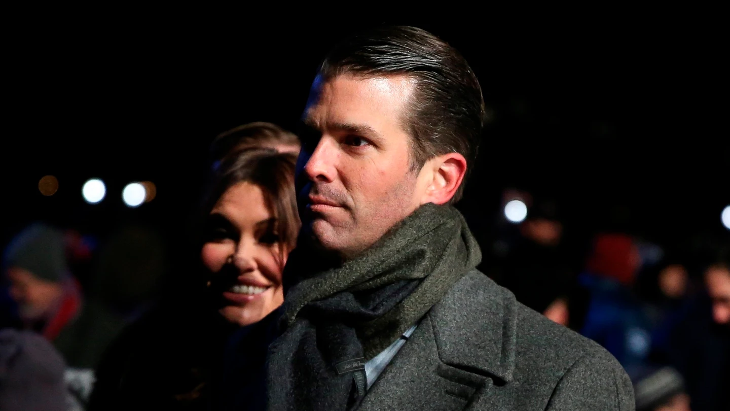 Donald Trump Jr. y su novia Kimberly Guilfoyle Donald Trump Jr. y su novia Kimberly Guilfoyle