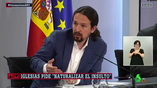 Iglesias cree que hay que "naturalizar" que los periodistas estén sometidos a la crítica y los insultos Iglesias cree que hay que "naturalizar" que los periodistas estén sometidos a la crítica y los insultos