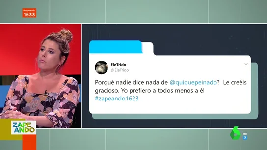 Valeria Ros defiende a Quique Peinado de las críticas de un espectador: "Es un profesional extraordinario" Valeria Ros defiende a Quique Peinado de las críticas de un espectador: "Es un profesional extraordinario"