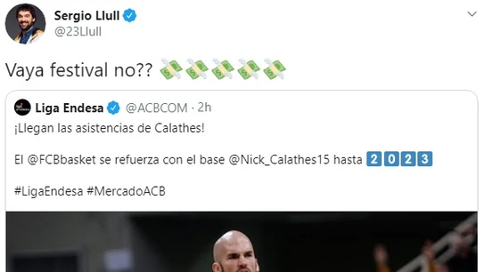 Twitter de Sergio Llull Twitter de Sergio Llull
