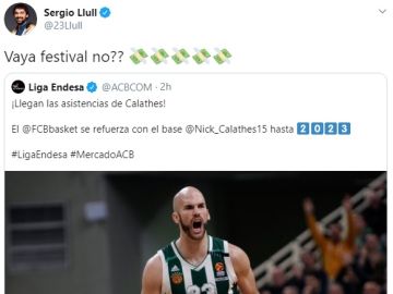 Twitter de Sergio Llull Twitter de Sergio Llull