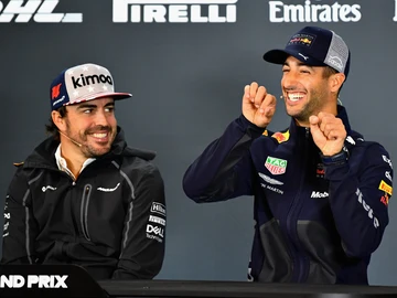 Fernando Alonso y Daniel Ricciardo Fernando Alonso y Daniel Ricciardo