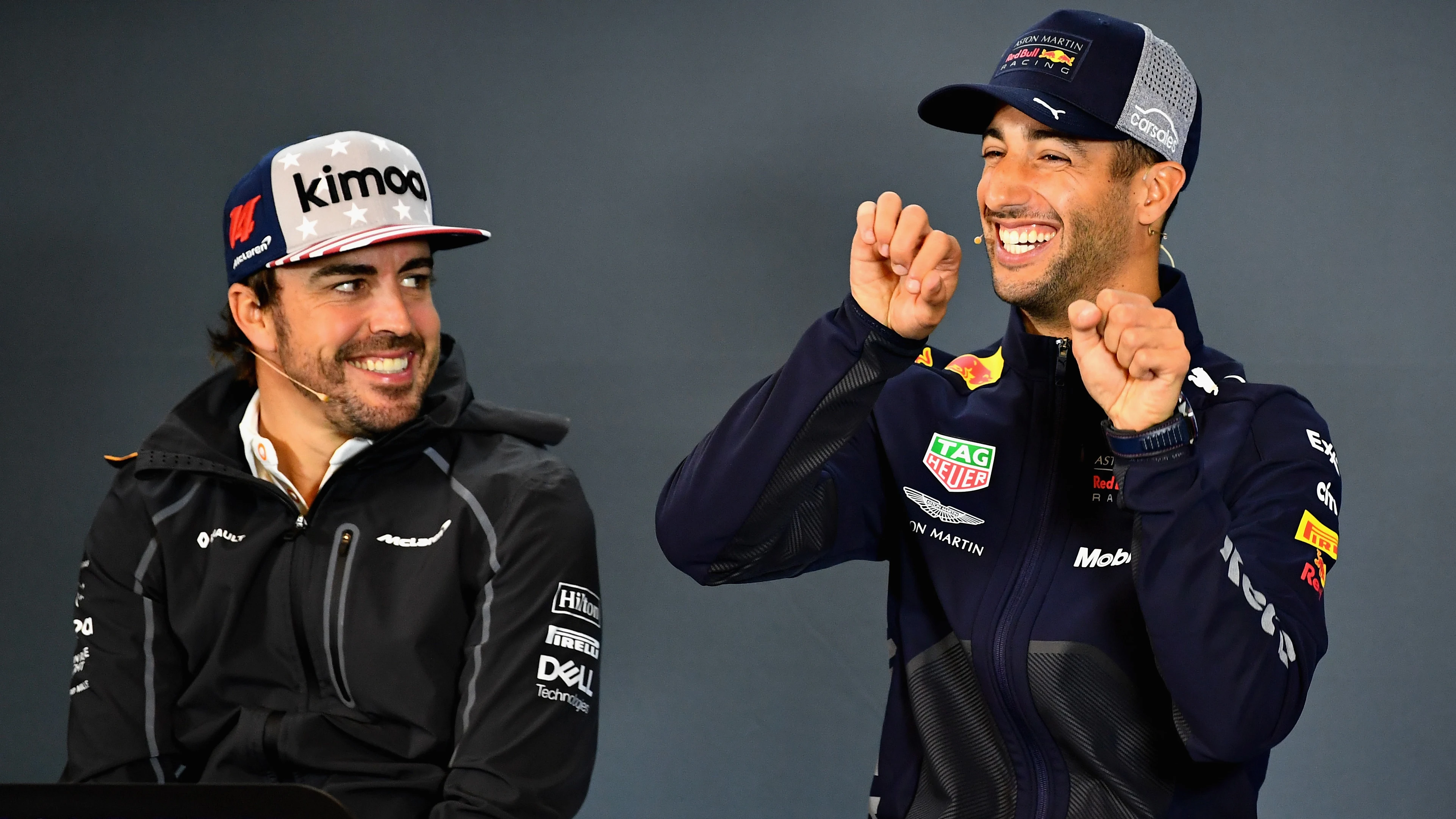 Fernando Alonso y Daniel Ricciardo